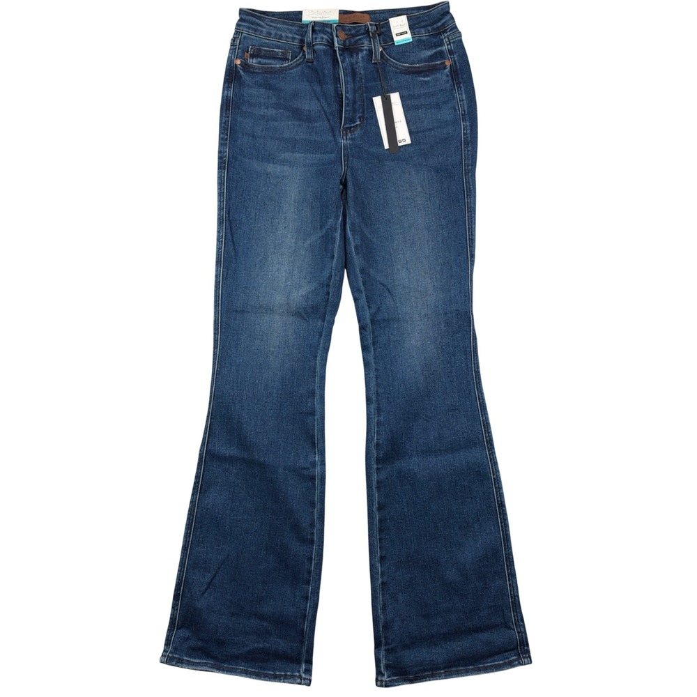 NEW Judy Blue Boot Cut Women 9/29 Dark Blue High Waist Flair